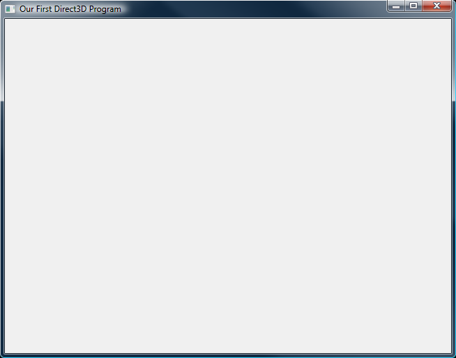 Our First Direct3D Program  